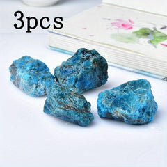3pcs Apatite Crystal Healing Stone Aromatherapy Diffuser Fish Tank Decoration