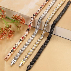 Women's Titanium Magnetic Bracelet Adjustable Length with Size Tool
