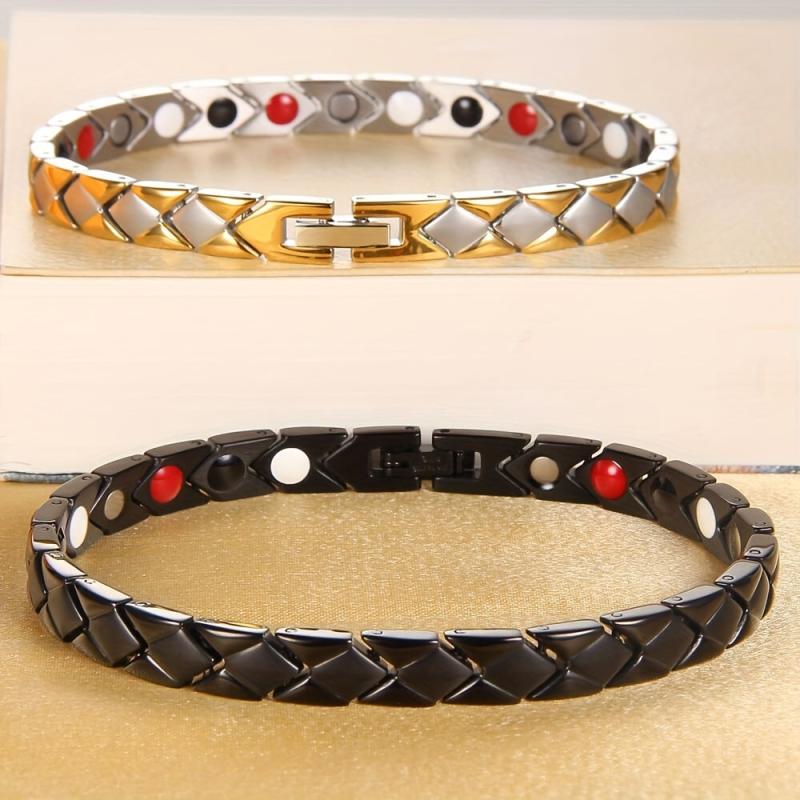 Women's Titanium Magnetic Bracelet Adjustable Length with Size Tool