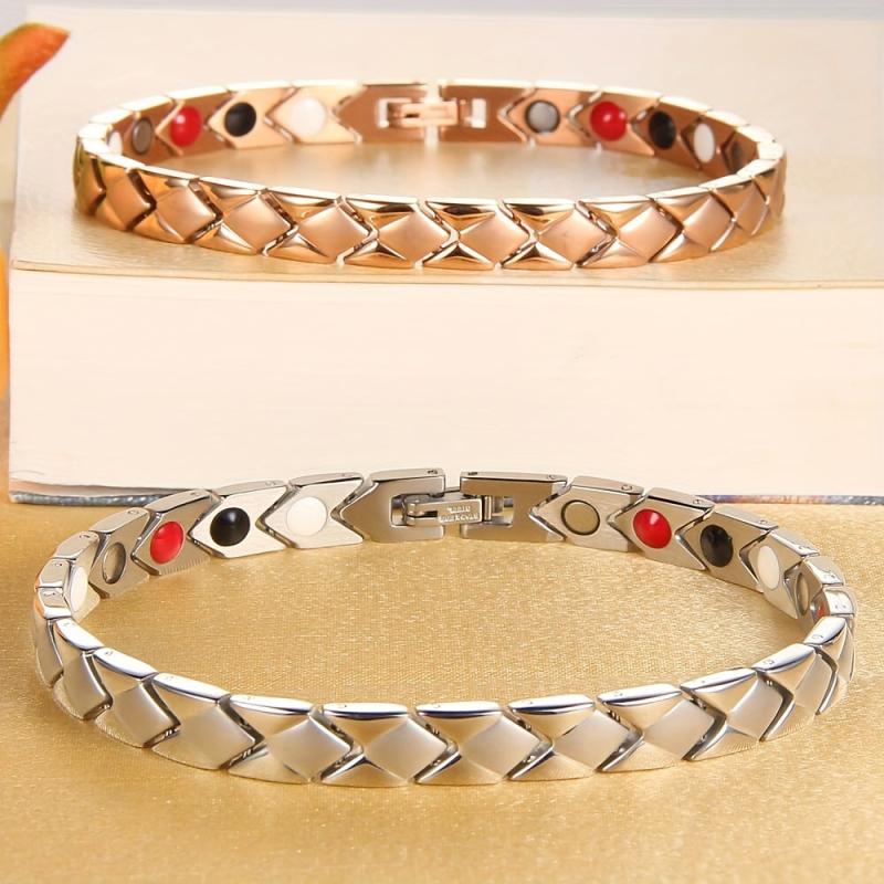 Women's Titanium Magnetic Bracelet Adjustable Length with Size Tool
