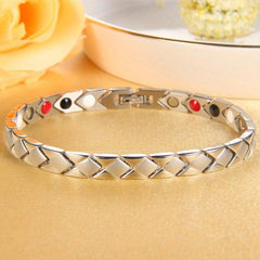 Women's Titanium Magnetic Bracelet Adjustable Length with Size Tool
