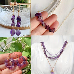 1pc Amethyst Beads DIY Jewellery Making Reiki Yoga
