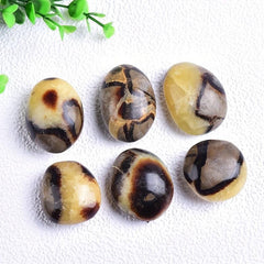 Natural Turtle Back Stone Handle Ornament Healing Crystal Stone Handle