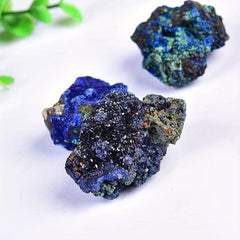 Copper Ore and Turquoise Symbiotic Stone for Healing and Meditation