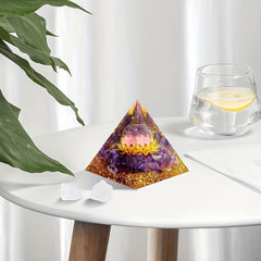 Positive Energy Orgone Pyramid Reduce Stress Chakra Healing Luck Crystals Gift