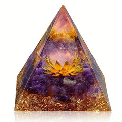 Positive Energy Orgone Pyramid Reduce Stress Chakra Healing Luck Crystals Gift