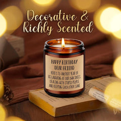 Scented Candles Aromatherapy Glass Jar Birthday Gift Women Bestie