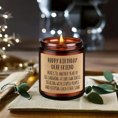 Scented Candles Aromatherapy Glass Jar Birthday Gift Women Bestie