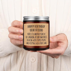Scented Candles Aromatherapy Glass Jar Birthday Gift Women Bestie