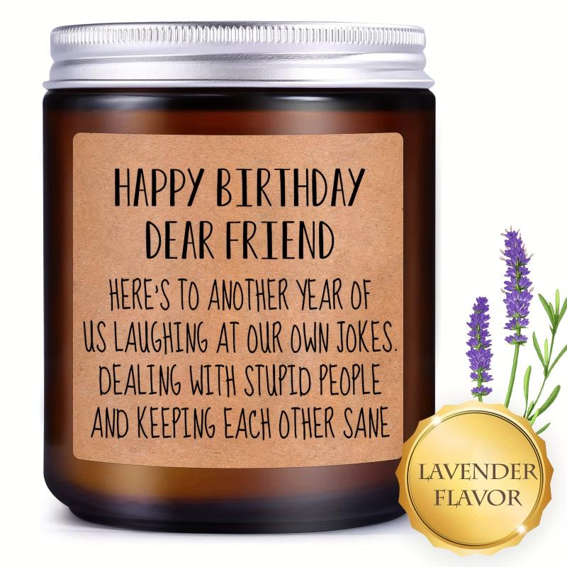 Scented Candles Aromatherapy Glass Jar Birthday Gift Women Bestie