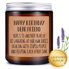 Scented Candles Aromatherapy Glass Jar Birthday Gift Women Bestie