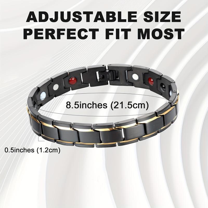 Titanium Steel Magnetic Bracelets For Men With Ultra Strength Magnets