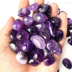 2LB 100g Amethyst Tumbled Polished Stones