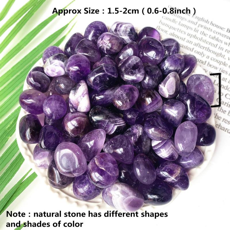 2LB 100g Amethyst Tumbled Polished Stones