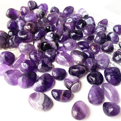 2LB 100g Amethyst Tumbled Polished Stones