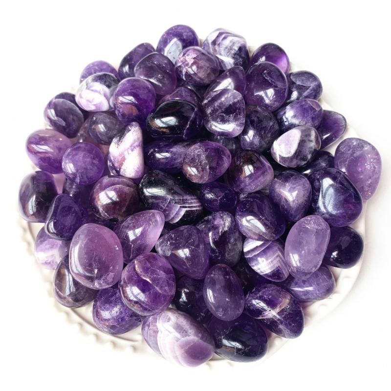 2LB 100g Amethyst Tumbled Polished Stones