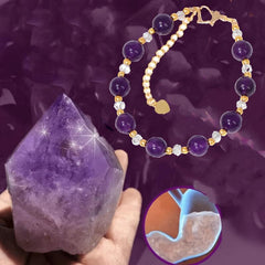Natural Amethyst Hand Bracelet Energy Stone Bracelet Women's Bracelet