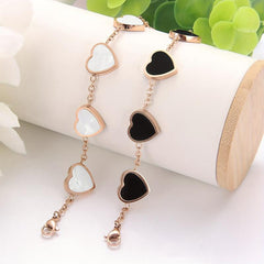 Love Heart Magnetic Bracelet for Women Mother of Pearl Shell Neodymium Magnets