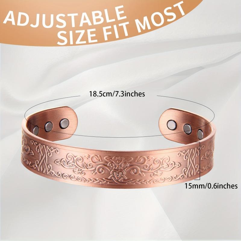 Copper Magnetic Bracelet Women Tree Of Love Ultra Magnet Adjustable
