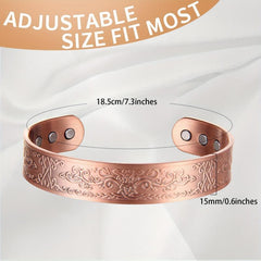 Copper Magnetic Bracelet Women Tree Of Love Ultra Magnet Adjustable