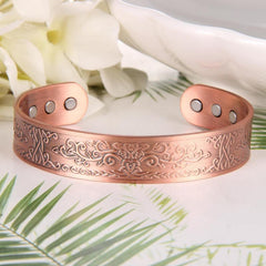 Copper Magnetic Bracelet Women Tree Of Love Ultra Magnet Adjustable