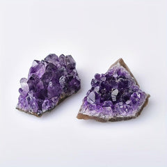 2pcs Amethyst Cluster Geode 100g Set Decorate Room with Beauty & Energy