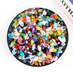 Mixed Crystal Chips Polished Stones for Jewelry Making and Decor