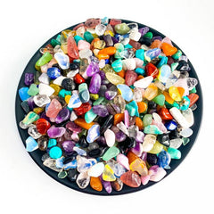 Mixed Crystal Chips Polished Stones for Jewelry Making and Decor