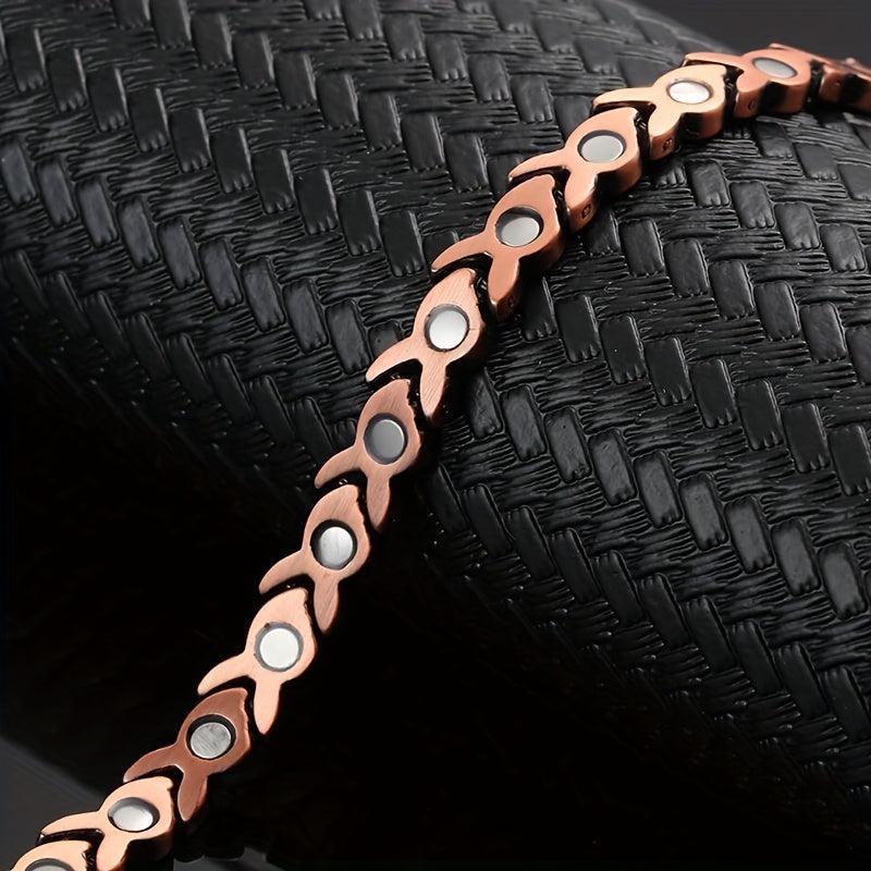 Magnetic Copper Bracelet for Women with Magnets 99.99% Solid Copper