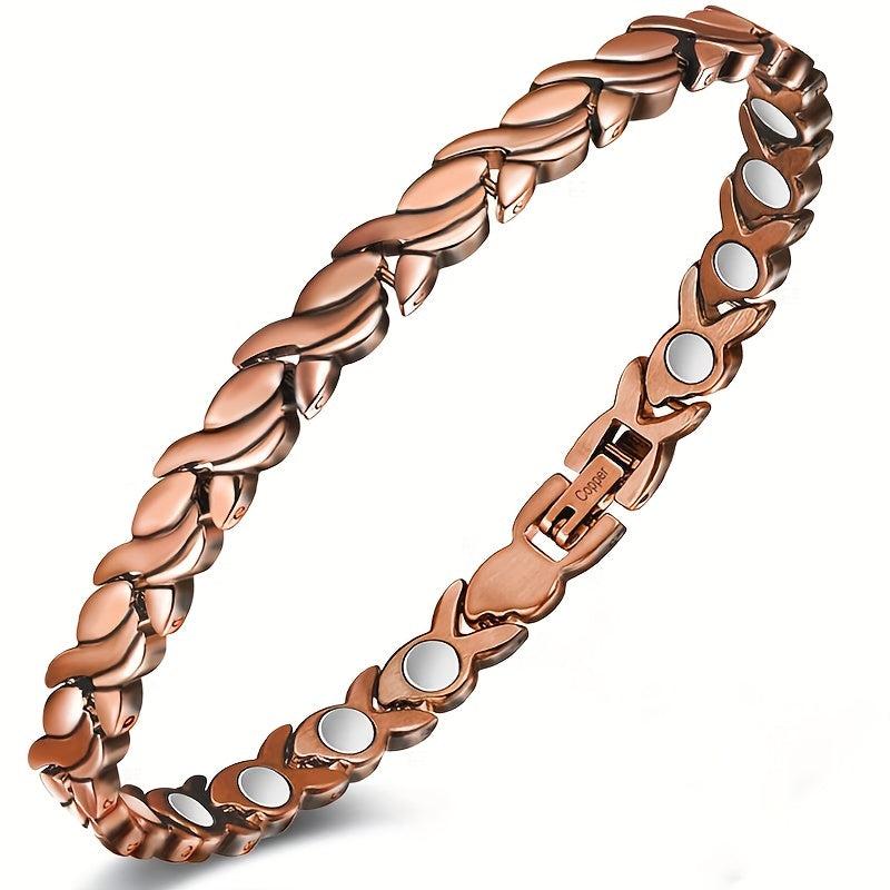 Magnetic Copper Bracelet for Women with Magnets 99.99% Solid Copper