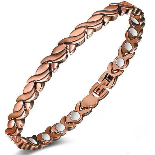 Magnetic Copper Bracelet for Women with Magnets 99.99% Solid Copper