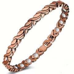 Magnetic Copper Bracelet for Women with Magnets 99.99% Solid Copper