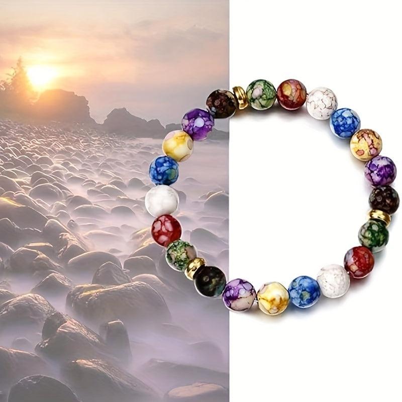 Yoga Bracelet Crystals Natural Gemstones Beads Bangle