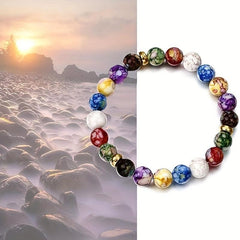 Yoga Bracelet Crystals Natural Gemstones Beads Bangle