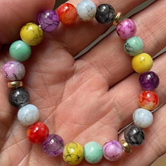 Yoga Bracelet Crystals Natural Gemstones Beads Bangle