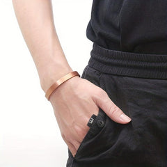 2 Pack Magnetic Copper Bracelets For Women And Men - 99.9% Copper Cuff Bangle