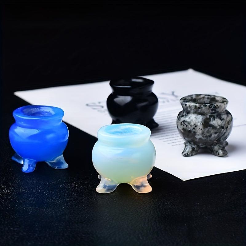 1pc Crystal Carving Mini Gift Crystal Statue Bare Stone Healing Stone