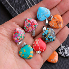 Bulk Random Healing Crystals Gemstone Pendant for DIY Necklace Making