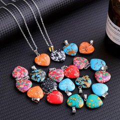 Bulk Random Healing Crystals Gemstone Pendant for DIY Necklace Making