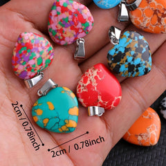 Bulk Random Healing Crystals Gemstone Pendant for DIY Necklace Making