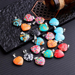 Bulk Random Healing Crystals Gemstone Pendant for DIY Necklace Making