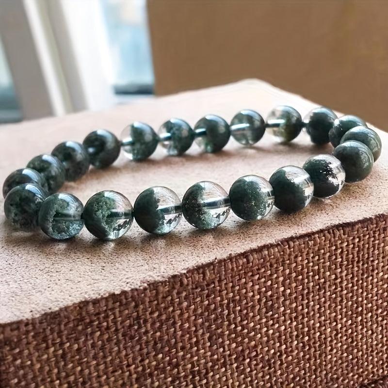 Green Ghost Crystal Bracelet - Women's Single Loop Ball Elastic Bracelet