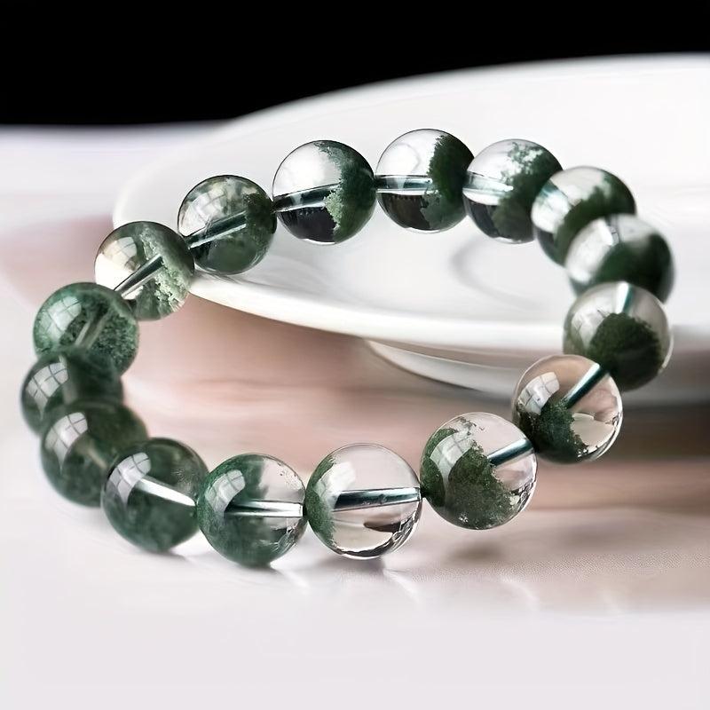 Green Ghost Crystal Bracelet - Women's Single Loop Ball Elastic Bracelet