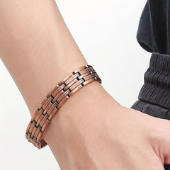 Copper Men's Magnetic Bracelet Adjustable Size Copper Jewelry Gift