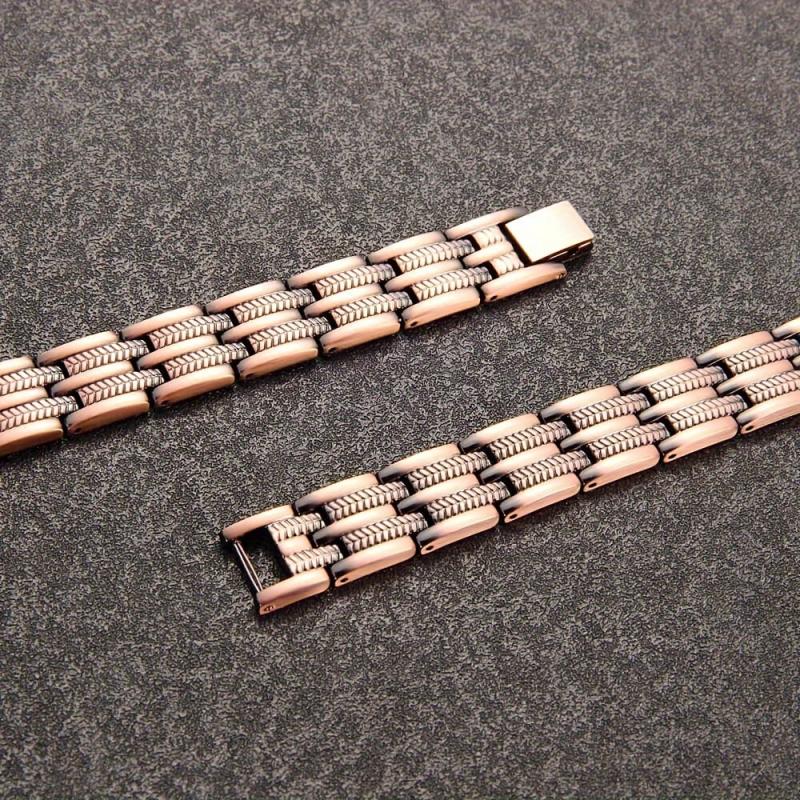 Copper Men's Magnetic Bracelet Adjustable Size Copper Jewelry Gift