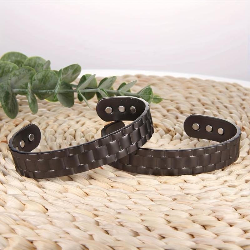 Men's Copper Magnetic Bracelet Cuff Bangle Gift