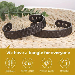 Men's Copper Magnetic Bracelet Cuff Bangle Gift