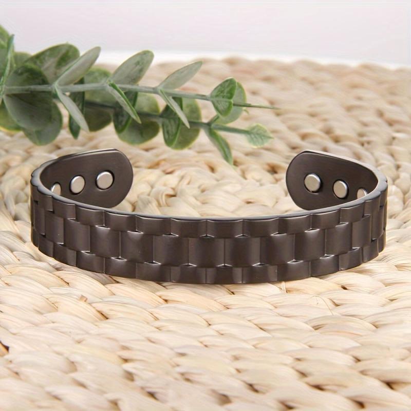 Men's Copper Magnetic Bracelet Cuff Bangle Gift