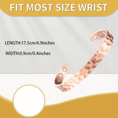 Magnetic Copper Bracelet for Men Women - Pure Copper with Strong Magnets