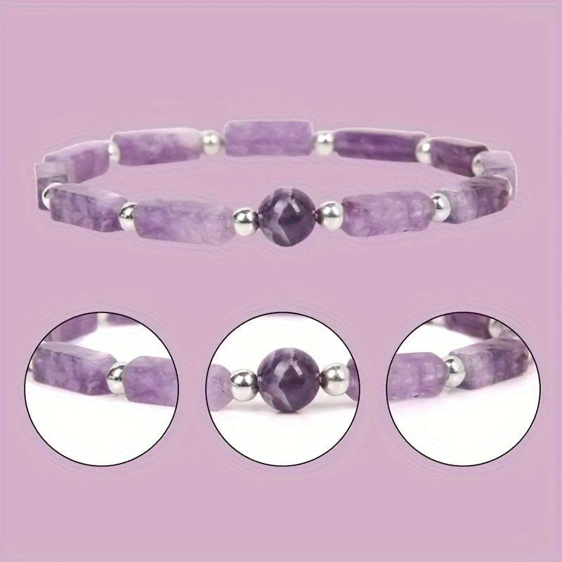 Amethyst Energy Bracelet for Women Yoga Purify Bracelet